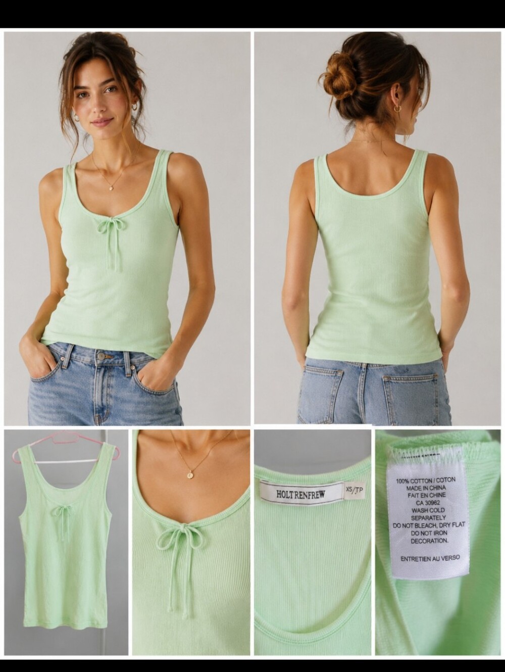 Holt Renfrew Rib Knit Tank Top
